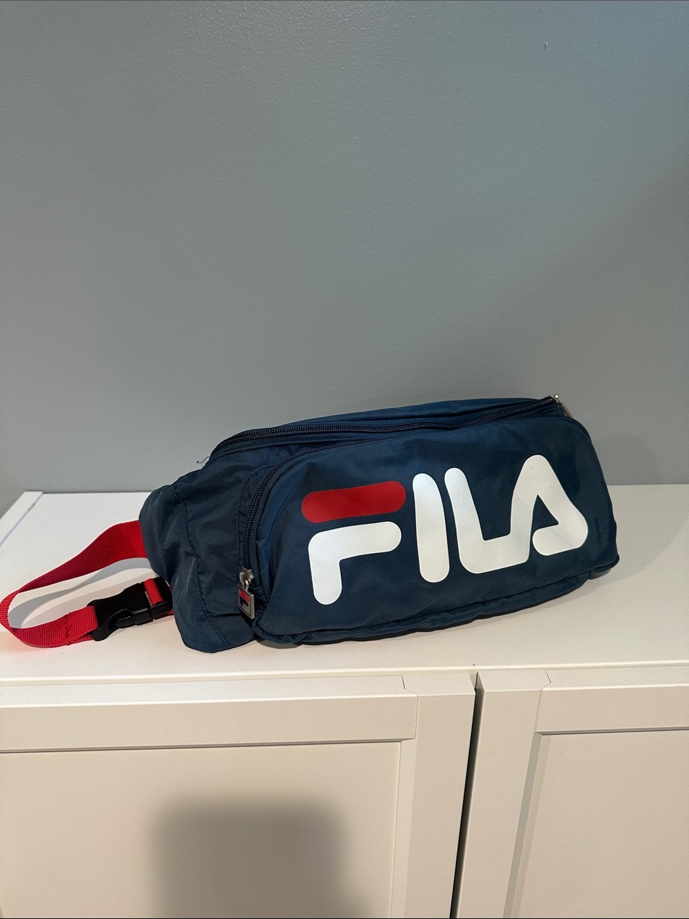 FILA Large Nylon Logo sling bag